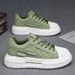 Shell Head 2025 Spring New Thick Soled Board Sports And Leisure Trendy Men's Interior Height Increasing White Shoes_vogvips.com
