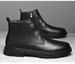Men's Martin Boots Outdoor Casual Leather Boots High-top Large-size Thermal Cotton Boots Top Layer Non-slip_vogvips.com