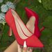 Women's Single Shoes Solid Color High-heeled Shoes With Slim Plus Size Women's Shoes Simple Pointy_vogvips.com