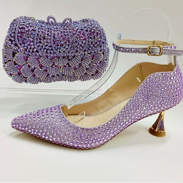 Women's Shoes Fashionable Bow Adorned Bridal And Bridesmaid Shoes, Spring/Summer New Style, Hollow Single Strap Stiletto Heels For Women._vogvips.com