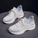 Women's New Mesh Breathable White Women's Autumn Fly Woven Niche Versatile Casual Shoes Soft Sole_vogvips.com