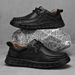 Men's Leather Shoes, Handmade Business Leather Shoes, Outdoor Casual Fashion Loafers For Men_vogvips.com