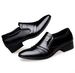Leather Shoes Men's Summer Breathable Men's Shoes Korean-style All-match Trendy Men's Casual Shoes British Business Dress Height-increasing Shoes_vogvips.com