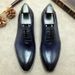 Italian Business Blue With Carve Patterns Fashion Bridegroom Leather Shoes_vogvips.com