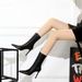 315-12 European And American Style Winter Fashion Simple Thin High Heel Pointed Toe Sexy Nightclub Slimming Short For_vogvips.com