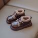 Winter Princess Shoes For Girls - Plush Lined British Style Mary Janes With Anti-Slip Soft Sole (Black/Beige/Brown, Sizes 23-37)_vogvips.com