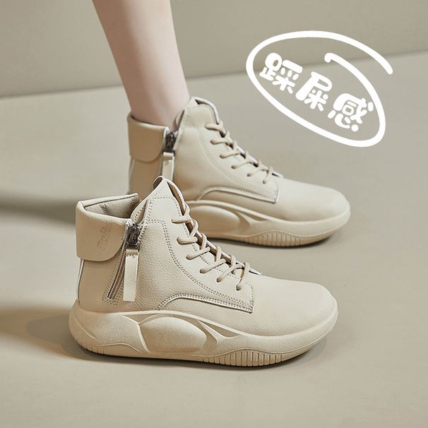 Soft Sole Martin Boots With Cushioning Effect, 2023 New Autumn And Winter Women's Boots, Widened Fat Feet, Suitable For_vogvips.com