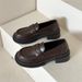 Loafers For Women British Style Flat Spring Autumn Soft Leather Moccasins Summer Black Professional Work Shoes_vogvips.com