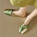 New Chinese Style National Style Closed-Toe Half Slippers 2025 Summer High-End Cool Slippers For Women Outdoor Flat Soft Sole Single Shoes_vogvips.com