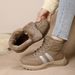 Winter New Snow Boots For Women, Fleece-Lined Thickened, Outdoor Warm Boots, High-Top, Snow-Proof And Slip-Resistant,_vogvips.com