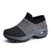 plus Size Women's Slip-On Sports Shoes Flyknit Air Cushioned Casual Sock Shoes Comfortable Footwear_vogvips.com