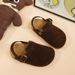Breathable Linen House Slippers – Soft Memory Foam Insole, Non-Slip Rubber Sole For Indoor/Outdoor (Unisex, Kids & Adults, Beige & Dark Brown)_vogvips.com