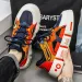 Jieming Cross Border Large Size Popular Frame Casual Men's Shoes 61853 Green Rice Orange_vogvips.com