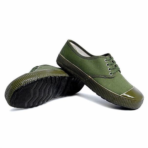 Euro Step Jiefang Men's Farm Wear-resistant Women's Military Training Protection Yellow Rubber High-top Labor Canvas Construction_vogvips.com