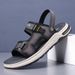 Men’s Shoes Men's Sandals Summer New Style Fashion Thick Bottom Men's Sandals High End Latex Air Cushion Soft Bottom Casual Beach Shoes_vogvips.com