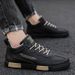 Men's shoes autumn new breathable popular men's casual leather shoes sports mid top sneakers trendy shoes for men_vogvips.com