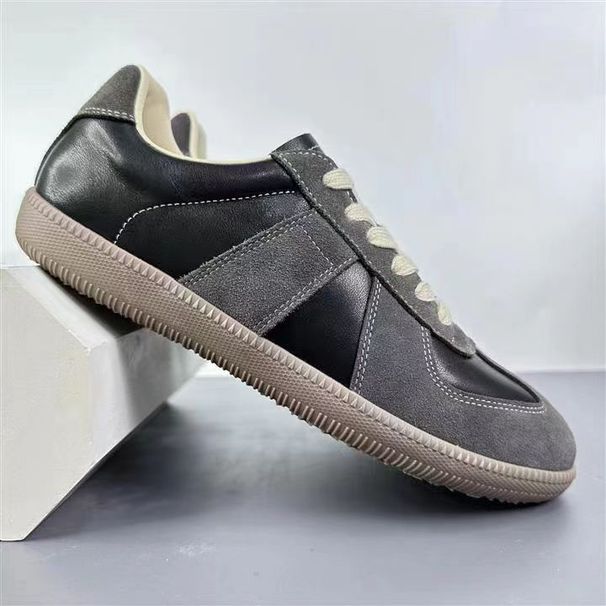 Spring 2026 Men's Lace-up Sneakers, New Trendy Versatile Sports Casual White Shoes With Soft Soles_vogvips.com