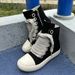Thick Bottom Platform Unisex Shoes Runway All Match Casual Trainers Fashion Flat Heel High Top Canvas Sneakers Large_vogvips.com