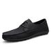 Unbeatable Quality Large Size Microfiber Lace Up Loafers, 2025 Spring/summer New Style, Fashionable Bean Shoes, Classic Men's Leather Shoes_vogvips.com