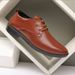 Spring And Autumn Formal Business British Style Leather Lightweight Thin Pointed Toe Men's Breathable Versatile Soft_vogvips.com