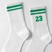 5/10/20 Pairs Men's Crew Socks, Number 23 Stripe Design, Anti-odor And Sweat Absorbent, Casual & Stylish_vogvips.com