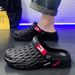 Men's Oversized Sandals Summer Wear, 46 Thick Sole Dual-use, 47 Hole Shoes For Men, 48 Beach Toe Cap Slippers_vogvips.com