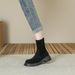 Size Options For 32-40 Martin Short Suede Women 2023 Autumn Winter Slimming Long Sock Boots_vogvips.com