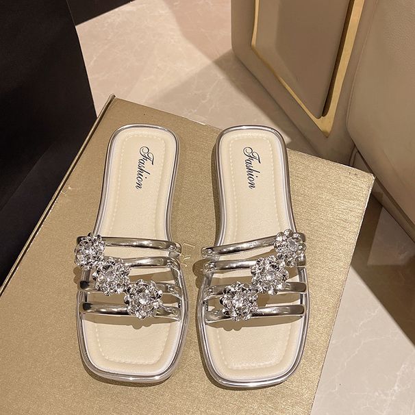 Women's Outdoor French Style Super Fairy One-Strap Fashion Versatile Flat Casual Beach Sandals_vogvips.com