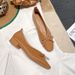2023 New French Style Low Heel Square Toe Shallow Mouth Single For Women Soft Sole Flat Shoes Design Sense Niche Spring_vogvips.com