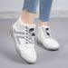 2026 New Spring And Autumn Mid-Top Soft Sole White Fashionable Niche Casual Shoes Non-Slip Wear-Resistant Women's_vogvips.com