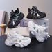 Breathable Mesh Children's White Sneakers 2026 Summer New Model For Older Boys And Girls, School Running Frame Shoes_vogvips.com