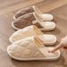 Slippers Spring And Autumn Women Couple Four Seasons Indoor Cotton Linen Stepping Comfort Non-slip Home Summer Men_vogvips.com