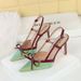 Elegant Bow Stiletto Heels For Women - Pointed Toe Open Back Dress Pumps With Comfortable Cushioning, Perfect For Parties & Evening Events_vogvips.com