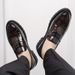 Autumn And Winter Plus-Size Slip-On Glossy Leather Loafers, Business And Wedding Leather Shoes For Men, Trendy Size 48_vogvips.com