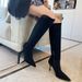 F868-1 Over-the-Knee For Women 2025 Autumn Winter New Suede Pointed Toe Stiletto High Heel Ruched Slouch Women's Boots_vogvips.com