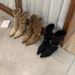 Sheepskin Version ~ Niche Suede Lace-Up Flap Edge Thin Cat Heel Western Cowboy Women's Short Slim Boots_vogvips.com