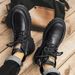 European Warm Series New Youth Autumn Winter Fashion Fleece-Lined Thick Sole Non-Slip Wear-Resistant Solid Color Lace-Up Large Cotton Martin_vogvips.com
