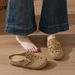Girls Half-tray Bag Head Sandals Birkenstocks Breathable Cool Slippers Fashionable Outer Bag Head Slippers_vogvips.com