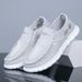 Popular Canvas Small Daisy Men's Old Beijing Cloth Shoes, Slip-on Casual Comfortable Breathable Beggar Shoes_vogvips.com
