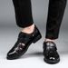 Leather Summer Breathable Hollow Sandals, Genuine Leather Men's Business And Leisure Perforated Shoes, Velcro For_vogvips.com
