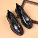 Cowhide British Style Business Formal Men's Casual Fashion Leather Shoes_vogvips.com