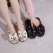 New Korean Style Cute Bow Cotton Slippers Silent Non-Slip Soft Sole Noiseless Girl Home Indoor Floor Slippers_vogvips.com