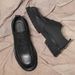 Business Thick Sole Casual Men's Single British Style Formal Large Toe Korean Version Trendy Black Small Leather Shoes_vogvips.com