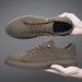 New Men's Suede Fashionable Lace-Up Casual Breathable Comfortable Walking Shoe Anti -Slip And Wear-Resistant Flat Shoes_vogvips.com