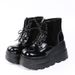 2025 Autumn Winter European And American Cross-Border New High-Top Thick-Soled Wedge Lace-Up Export Large Size Martin_vogvips.com