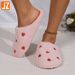 Little Love Warm And Comfortable Winter Indoor Home Flat Baotou Simple Soft Bottom Cotton Slippers_vogvips.com