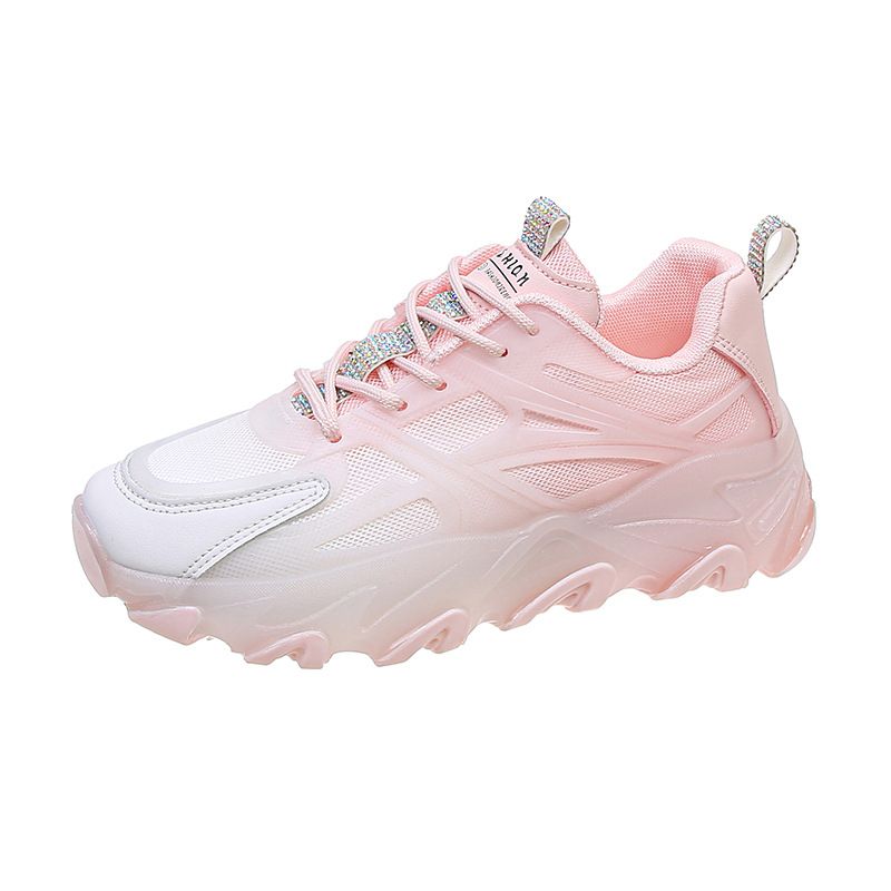 Dad For Women Spring 2024 Hot Style Mesh Breathable Gradient Color Casual Trendy Ins Fashion Thin Sports Shoes_vogvips.com