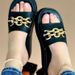 New Chain Decorative Thick Sole For Women's Outwear With Large Size Slippers_vogvips.com