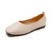 2024 Summer-Autumn Korean Comfortable Soft Sole Granny Transparent Casual Style Patchwork Square Toe Shallow Flat Shoes_vogvips.com
