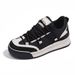 Dehun Women's Autumn And Winter New Thick Soled Big Head Small Dirty Orange Versatile Casual Sports Board Shoes_vogvips.com